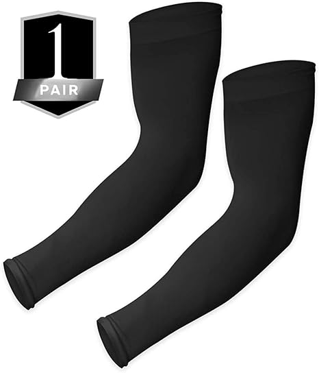 THE BLAZZE 2012 UV Sun Protection Cooling Arm Sleeves - UPF 50 Compression Arm Cover Shield for Men & Women for Basketball, Running, Riding, Cycling, Golf, Volleyball & Baseball