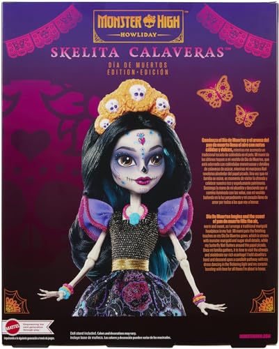 Muñeca Skelita Calaveras Día De Muertos Coleccionable miniatura 6