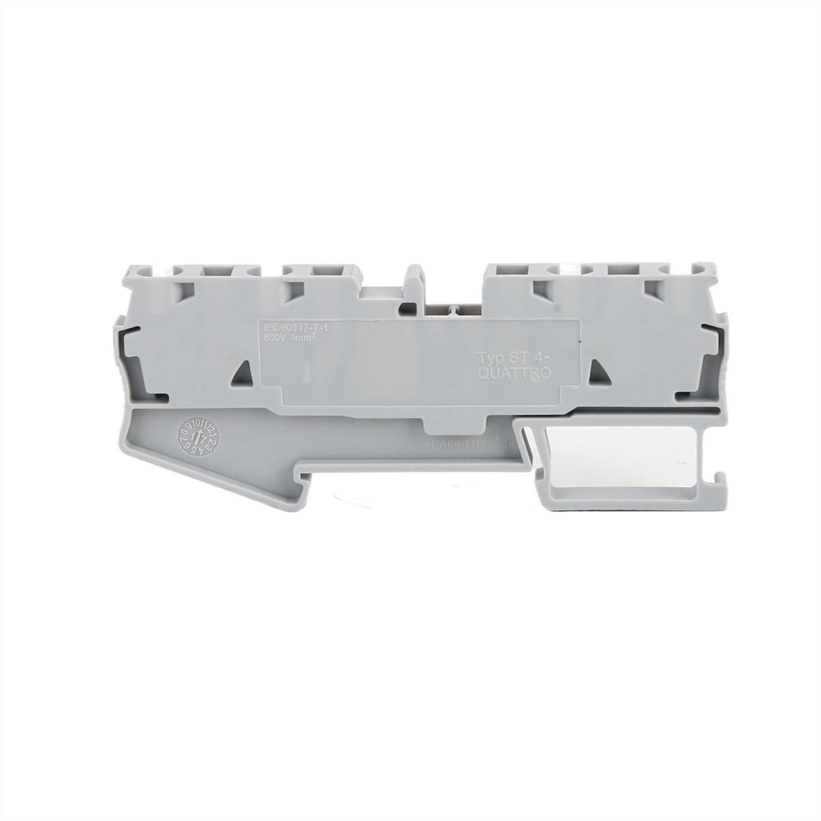 10 pezzi ST4-QUATTR connettore elettrico a filo connessione a molla a 4 conduttori ST 4 QUATTRO ST 4-QU morsettiera su guida Din