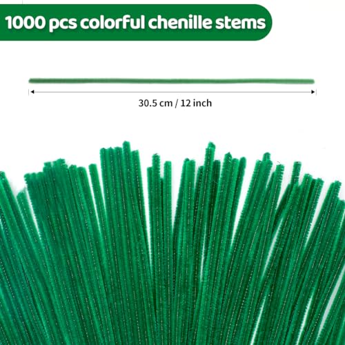 Cure-pipes de Noël vert Eppingwin pour créer vos décorations de table et de sapin