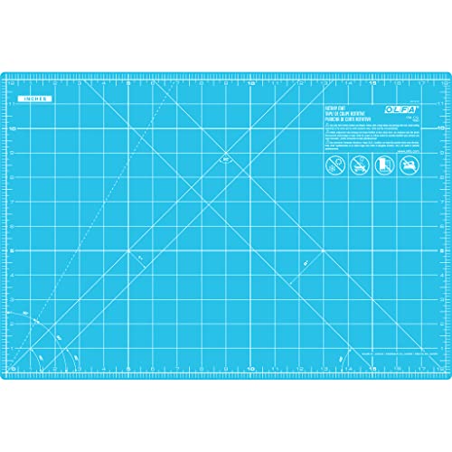 Consejos para Comprar Cara de olaf para comprar online. 42 Olfa 1132644 - Esterilla giratoria de doble cara, 30,5 x 45,7 cm, color azul