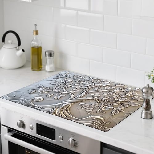 Image of Nuxovilar Silver Tree Stove Cover Diatom Mud 20.47x28.34 In