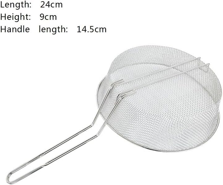 Frying basket Frying Basket Stainless Steel Wire Spoon With Handle for Food and Pasta in The Kitchen