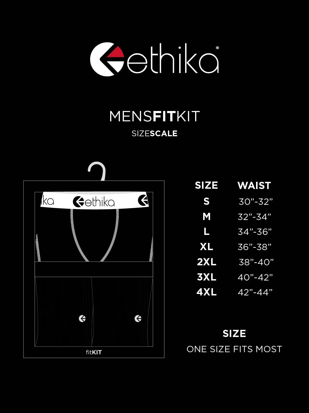 Ethika Herren-Boxershorts, Blau (Crush Camouflage)