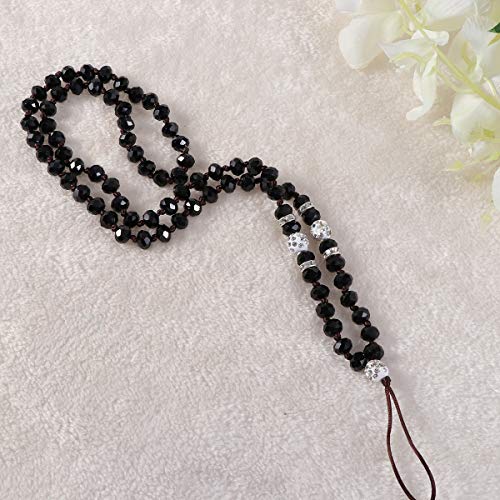 Hemobllo — Cordão de corrente de cristal com contas antiperda para telefone celular e alça para pend