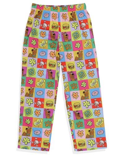 Scooby Doo Girls All Over Print Square Icons Lounge Sleepwear Pajama Pants3