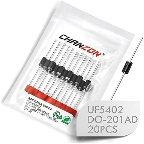 Chanzon UF5402 Ultra Fast Recovery Gleichrichterdiode 3A 200V 50-75ns DO-201AD Axial 3 Ampere 200 Volt elektronische Dioden Cover