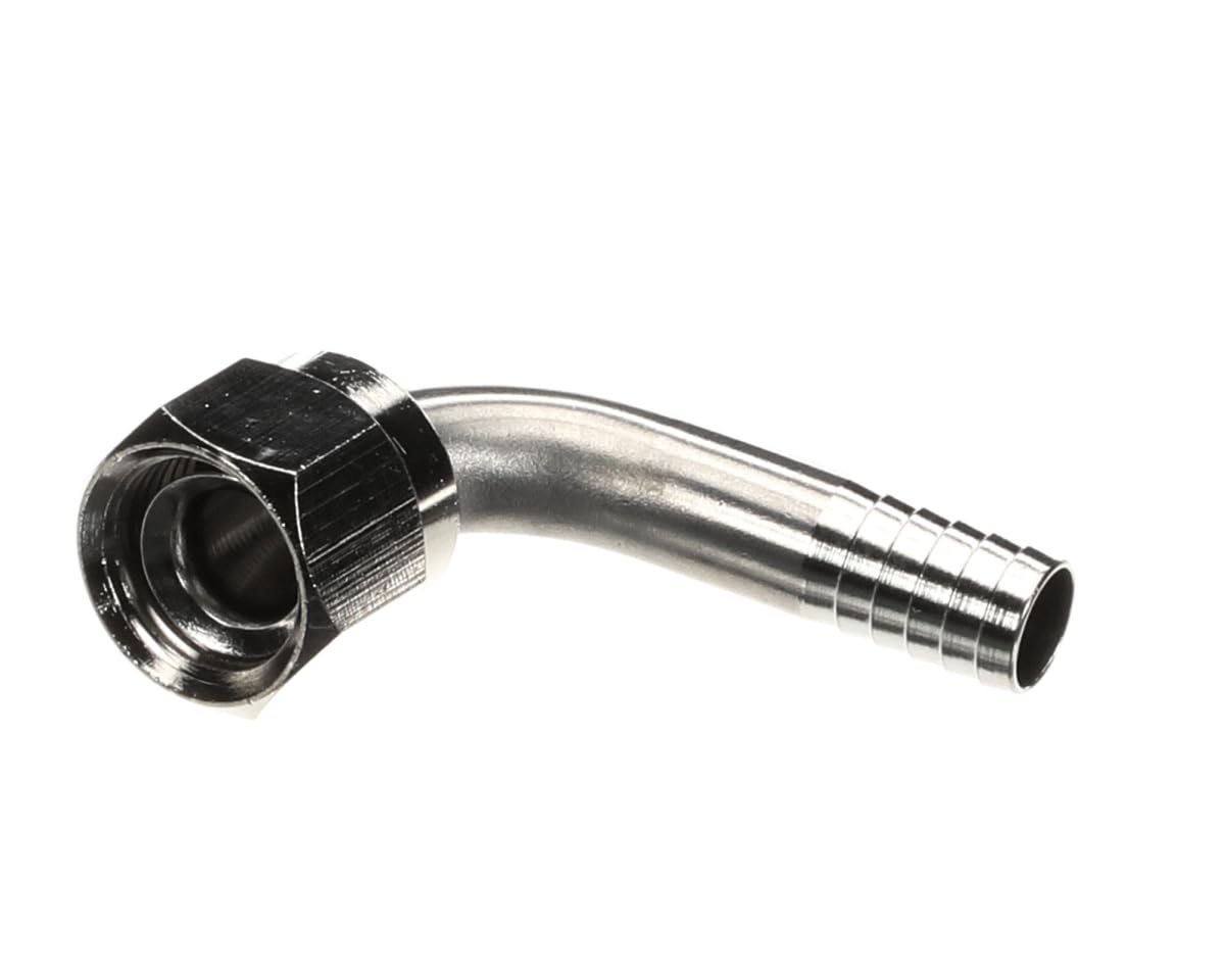 0.375 in. Flare x 0.375 in. Brass Probe Stainless Steel L-Swivel Fitting