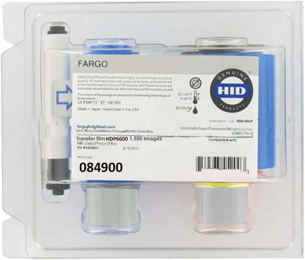 HID FARGO 84900 Standard Clear Film, 1500-Print
