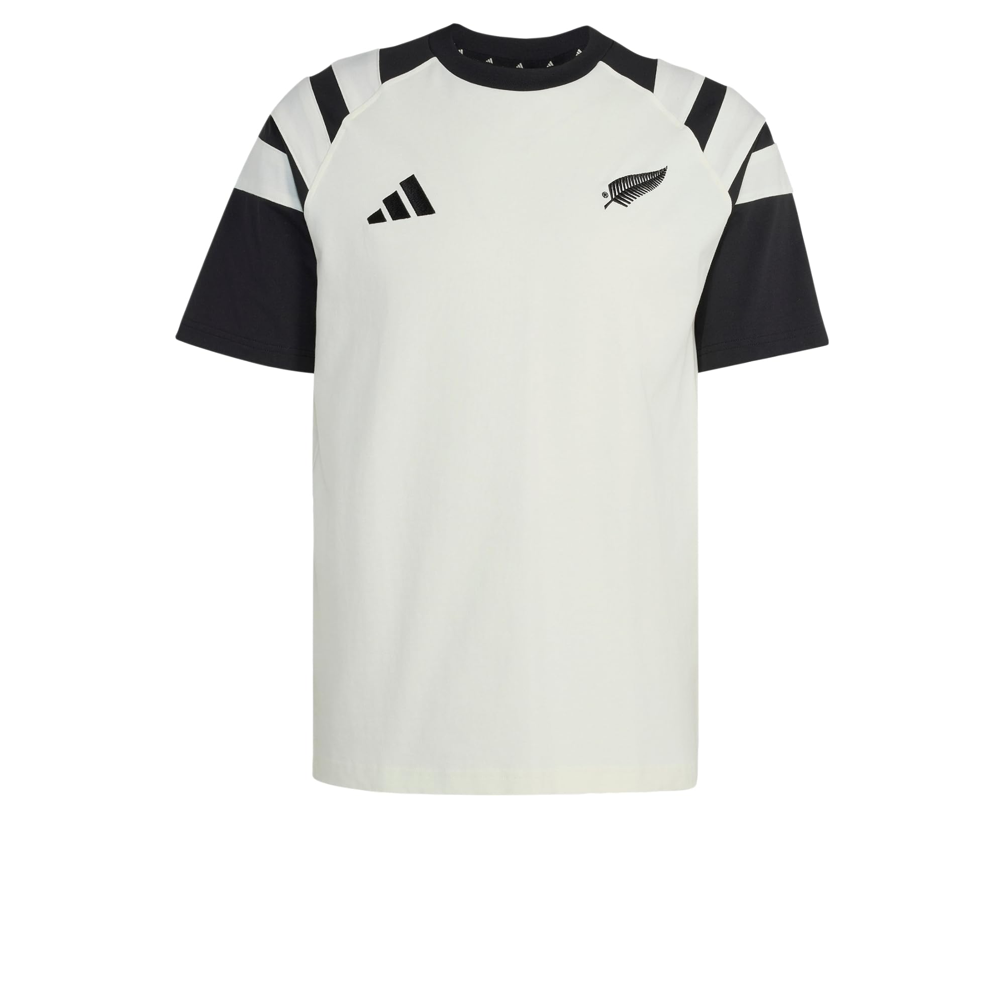 adidas Men's All Blacks Leisurewear Men Shirt, Off White/Black, XS