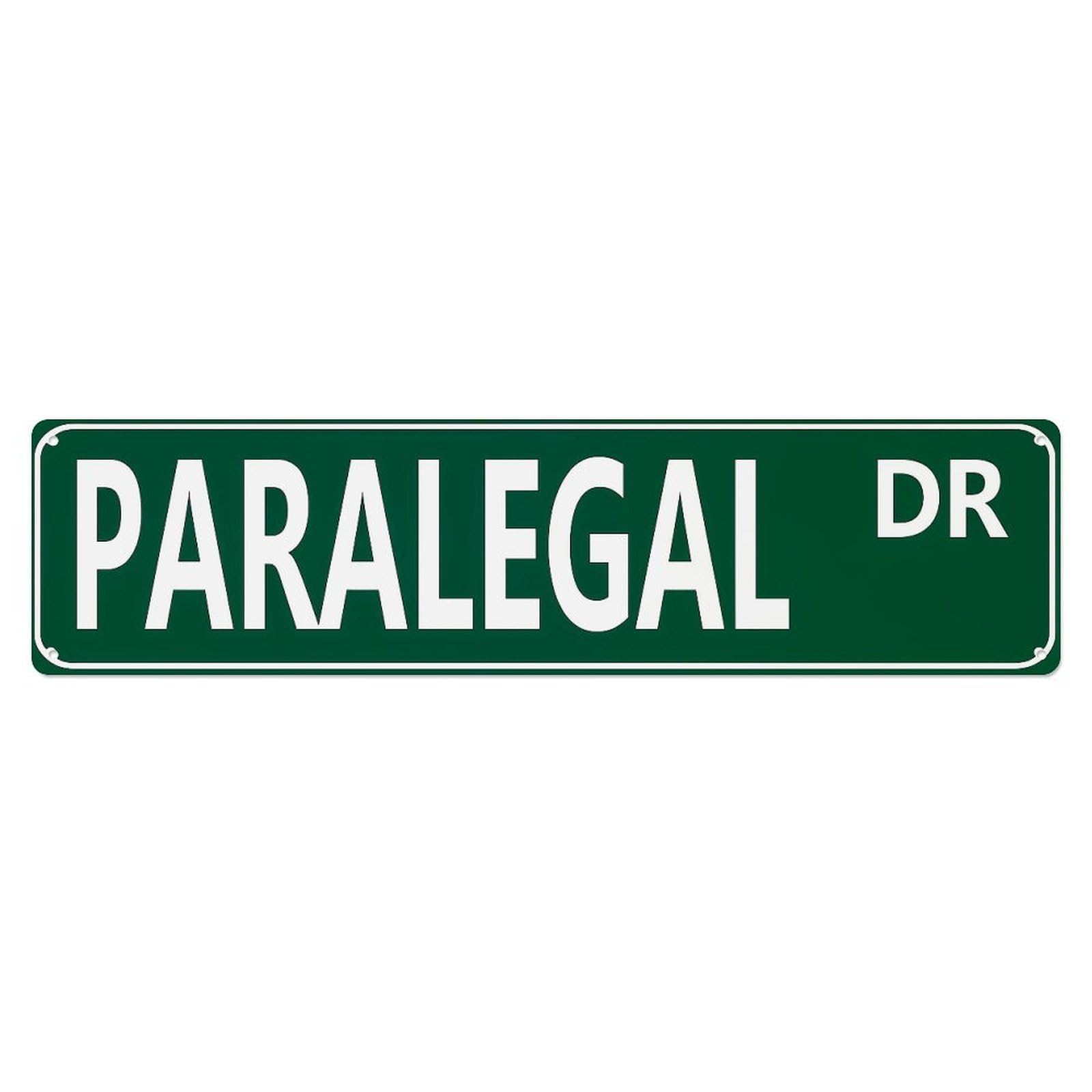 Jdyaojiesheng Vintage Paralegal Dr Street Sign Tin Sign Retro Metal Wall Decor Metal Poster, Home Bar Garage Farmhouse Cafe Wall Art Decoration 4X16inch