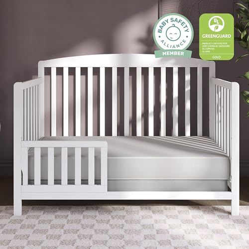 Image of Dream On Me Superior Slumber Mattress, Fits Standard Full-Size Cribs & Toddler Beds, Reversible Design, 52 inch x 28 inch x 6 inch, Waterproof Vinyl Cover, GREENGUARD Gold & BSA Certified