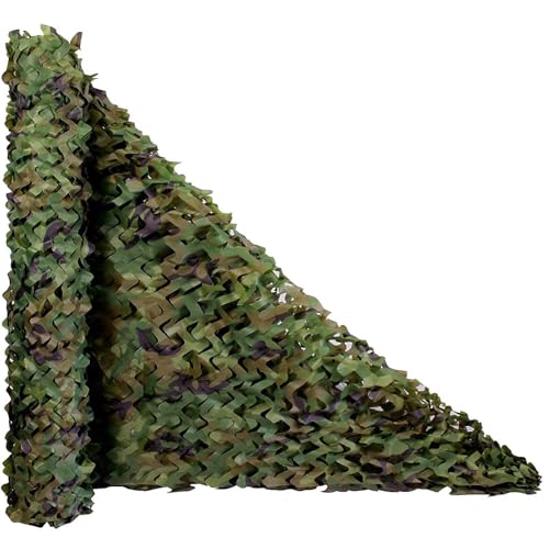 Red de camuflaje del ejército,Woodland redes de camuflaje,red de sombreo exterior,Malla de camuflaje portátil,Malla camuflaje doble,para caza,ocultación,sombra,decoración,W×H-6×10m(236*394in)
