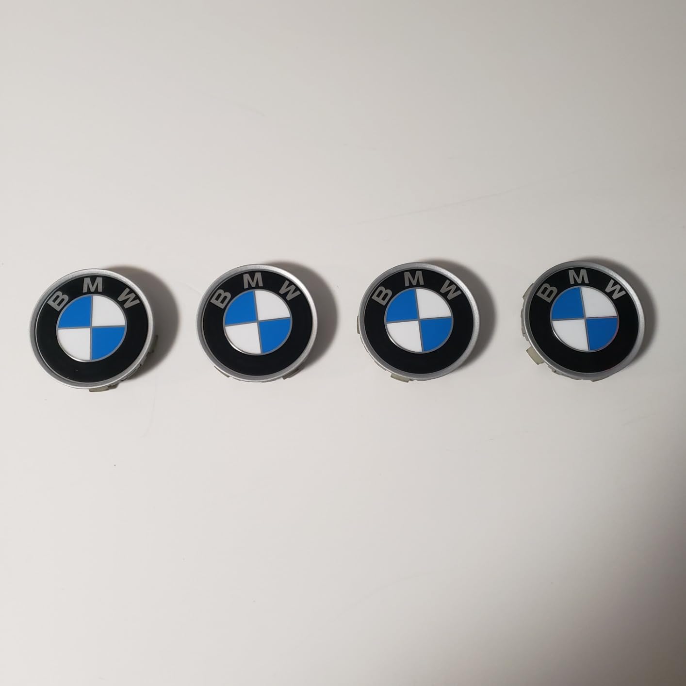 Genuine BMW Wheel Center Cap Emblem - Stamped Adhesive Badge (Part #36-13-6-758-569)