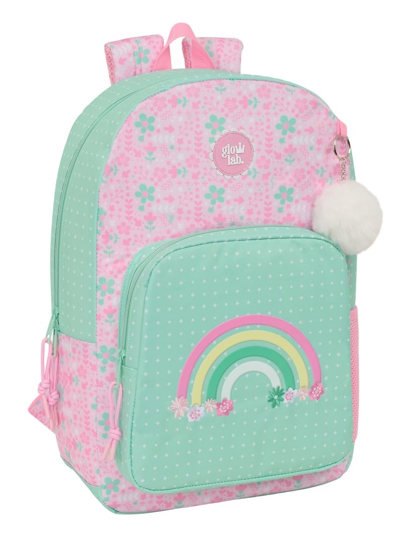 Safta GLOWLAB AMAZING School Backpack, Adaptable to Cart, Ideal for Children of Different Ages, Comfortable and Versatile, Quality and Resistance, multicoloured, M, Casual