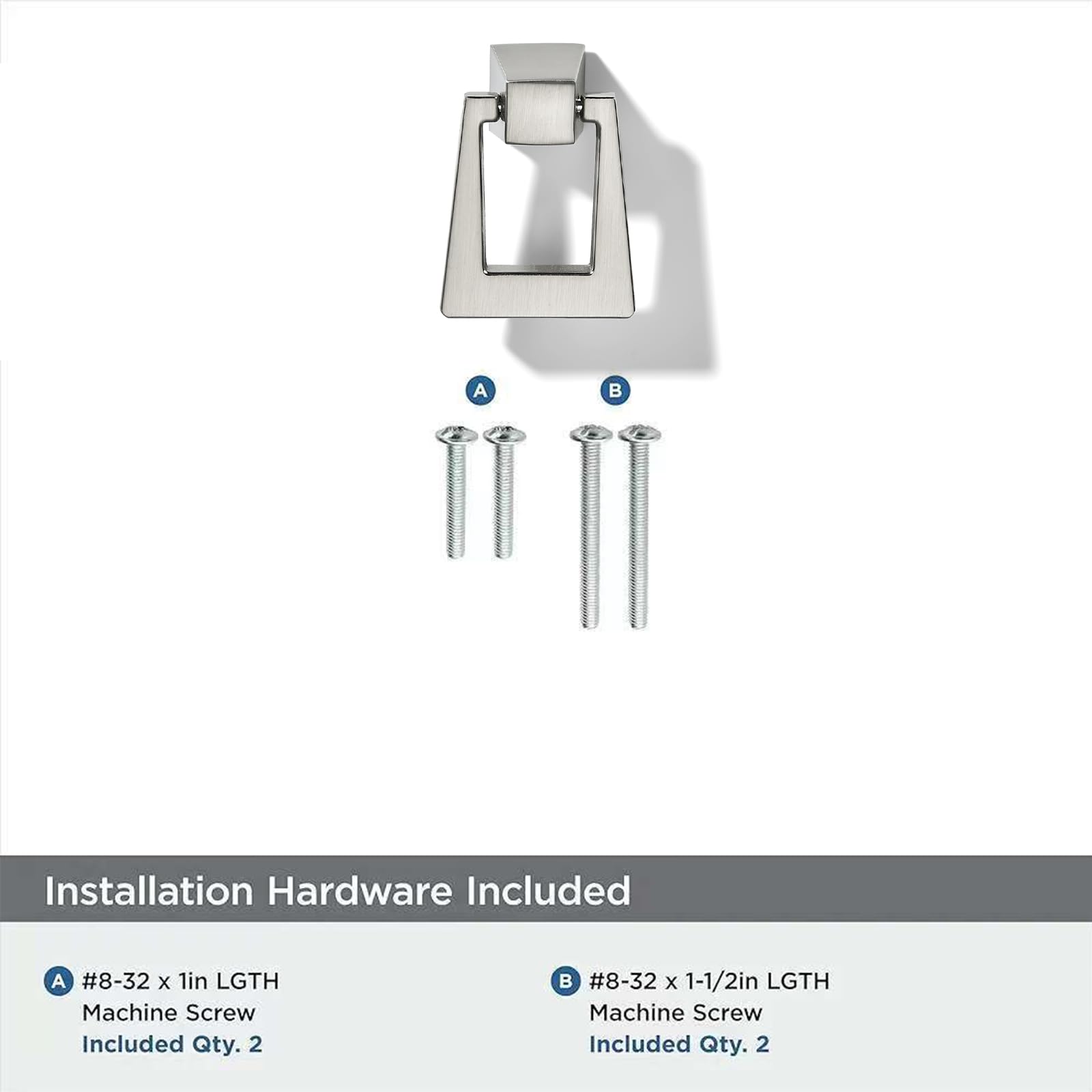 KHTUMEWARE-170286 Round Knob, Brushed Nickel, 2-Pack in Brushed Nickel — KHTUMEWARE