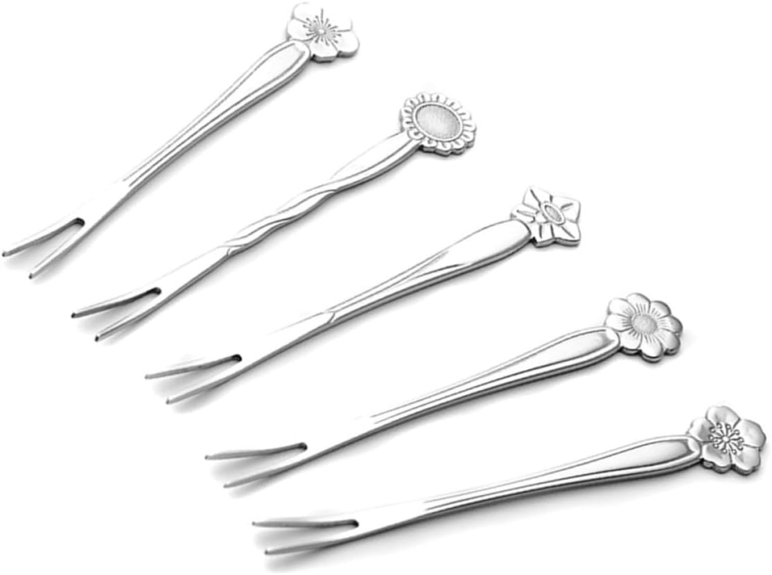 Fruit Forks, Stainless Steel for Parties 5pcs