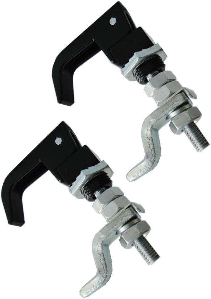 2PCS Black Powder Coated Lift and Turn Compression Latch, Adjustable Grip¡­