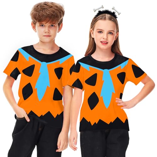 Remimi Girls Boys Halloween Shirts Classic Graphic Cute Tops 3-14 Years3