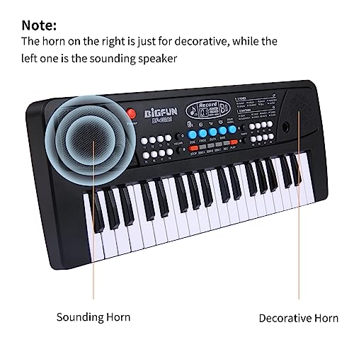 clavier électronique,HUIOP Orgue électronique USB 37 touches Piano électrique pour enfants avec microphone Noir Musique numérique Clavier électronique Haut-parleurs stéréo intégrés avec 8 tonalités 8 - Les Beatles, Paul McCartney, John Lennon, RIngo Starr, George Harrison clavier électronique,HUIOP Orgue électronique USB 37 touches Piano électrique pour enfants avec microphone Noir Musique numérique Clavier électronique Haut-parleurs stéréo intégrés avec 8 tonalités 8 – Image 3