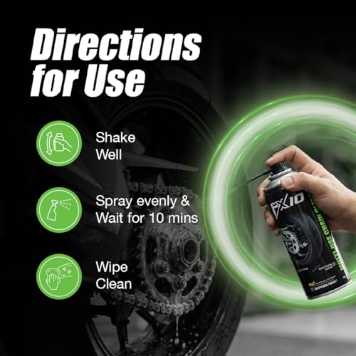 Image of Chain Cleaner Spray 135 ml Multi Use Degreaser Aerosol Fast Dry Residue Free Formula Removes Grease Dirt Grime for Bike Motorcycle Chain Sprocket Gear Cleaner Anti Rust