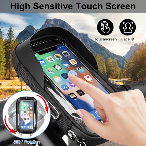 Support Téléphone Vélo Étanche Rotatif 360° - Jusqu'à 6,4 Pouces Avec Pare-Soleil