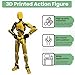 EIMONEY 5PCS Assembly Completed T 13 Action Figure 3D Printed Multi-Jointed Movable,Lucky 13 Action Figures,Multi-Articular Dummy 13 Action Figures,Desktop Decorations,Creative Gifts (5 Colors)