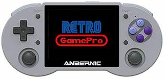 RG353P Handheld Game Console Built-in 64gb Game Card, 3.5 Inches Screen Portable Retro Game Console Support WiFi & Bluetooth, Android/Linux Dual System Open Source Game Machine U.S. Seller! (Gray)