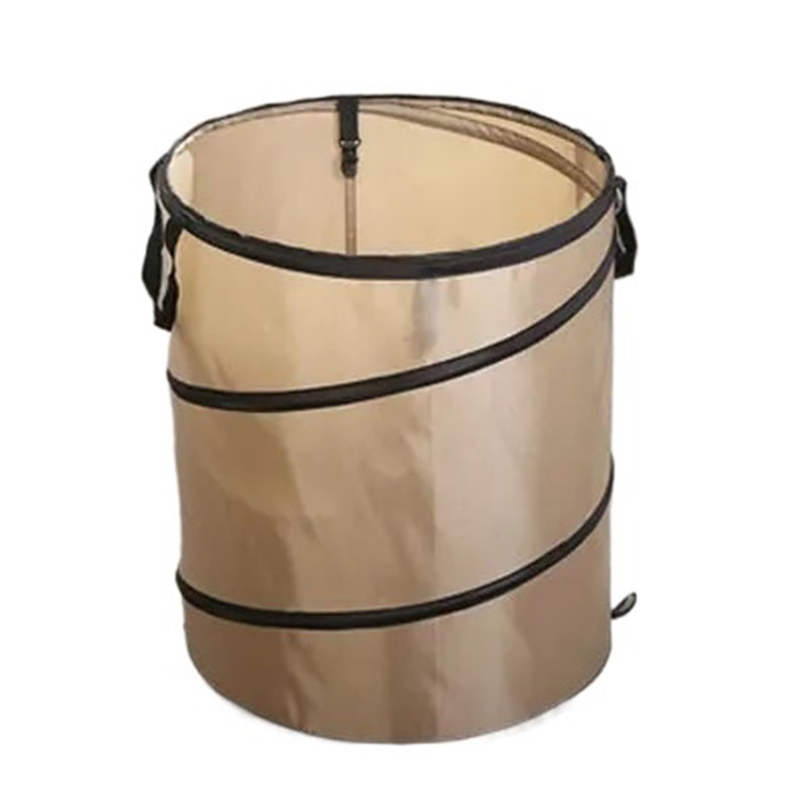Gartensack Pop Up 2 Stück Pop-up-Mülleimer, tragbarer Outdoor-Camping-Klapp-Gartenarbeits-Garten-Müllsack, Leaf Buck(Light Coffee,L)