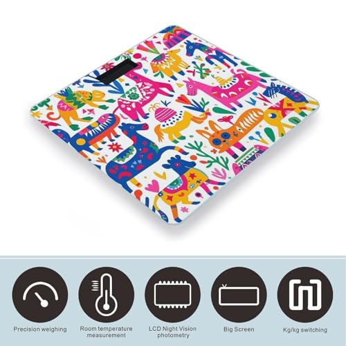 Báscula Digital de Baño con Pantalla LED y Vidrio Templado miniatura 3