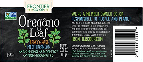 Frontier Co-op Oregano Leaf, 0.38 Ounce Jar, Great On Pizza, Italian & Mexican Fare, Kosher - Image 3