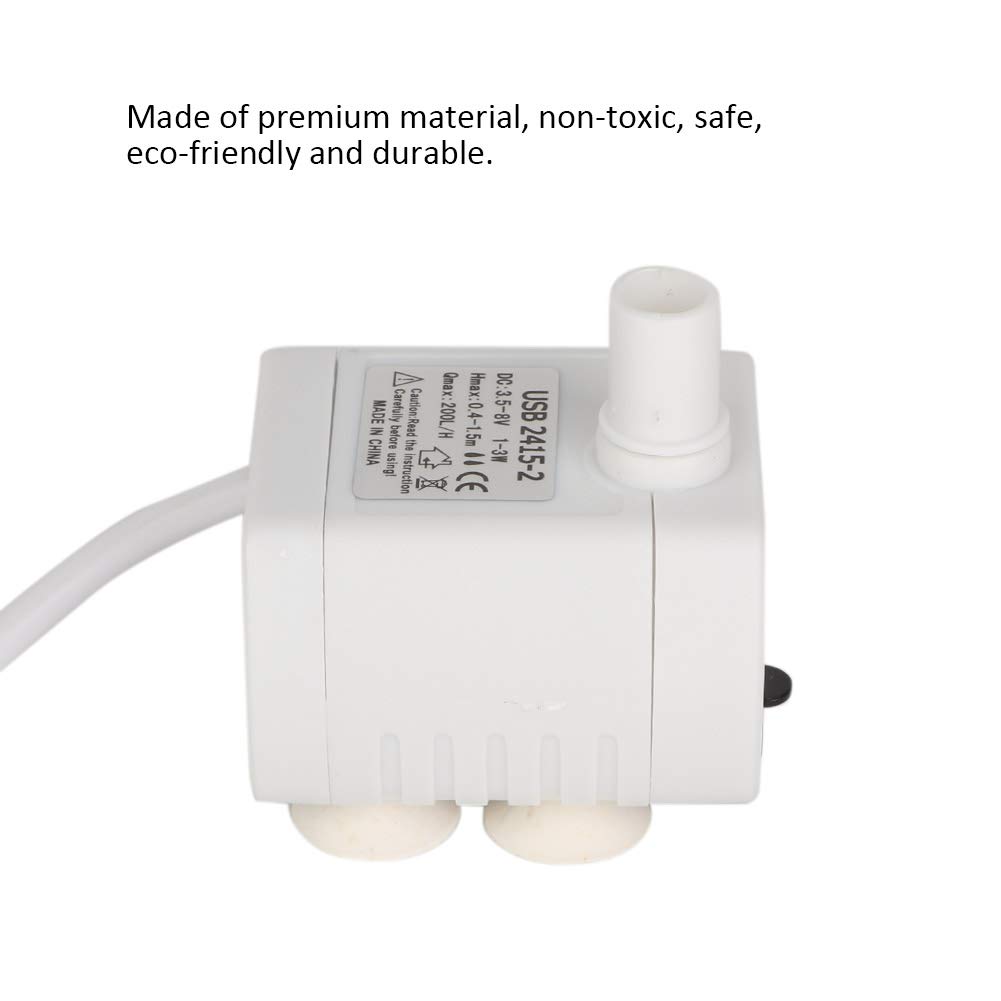 Usb 2415 4 Mini Pompa Zatapialna Wodna do Akwarium - Micro Usb Wasserpumpe - Dozownik do Wody dla Zwierząt