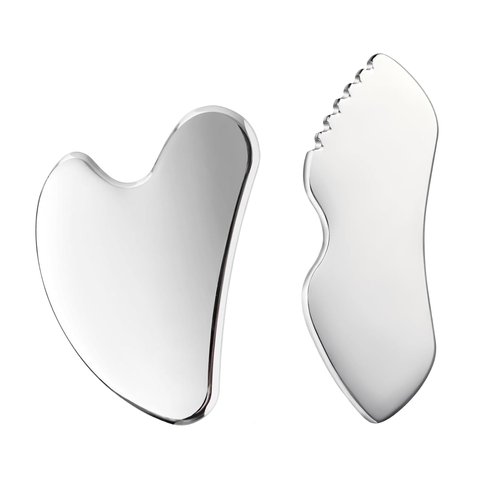 2 PCS Gua Sha Tool for Face, Guasha, Gua Sha Facial Tools, Face Massage Tool for Reducing Puffiness and Relieving Muscle Tension, Facial and Body Massager