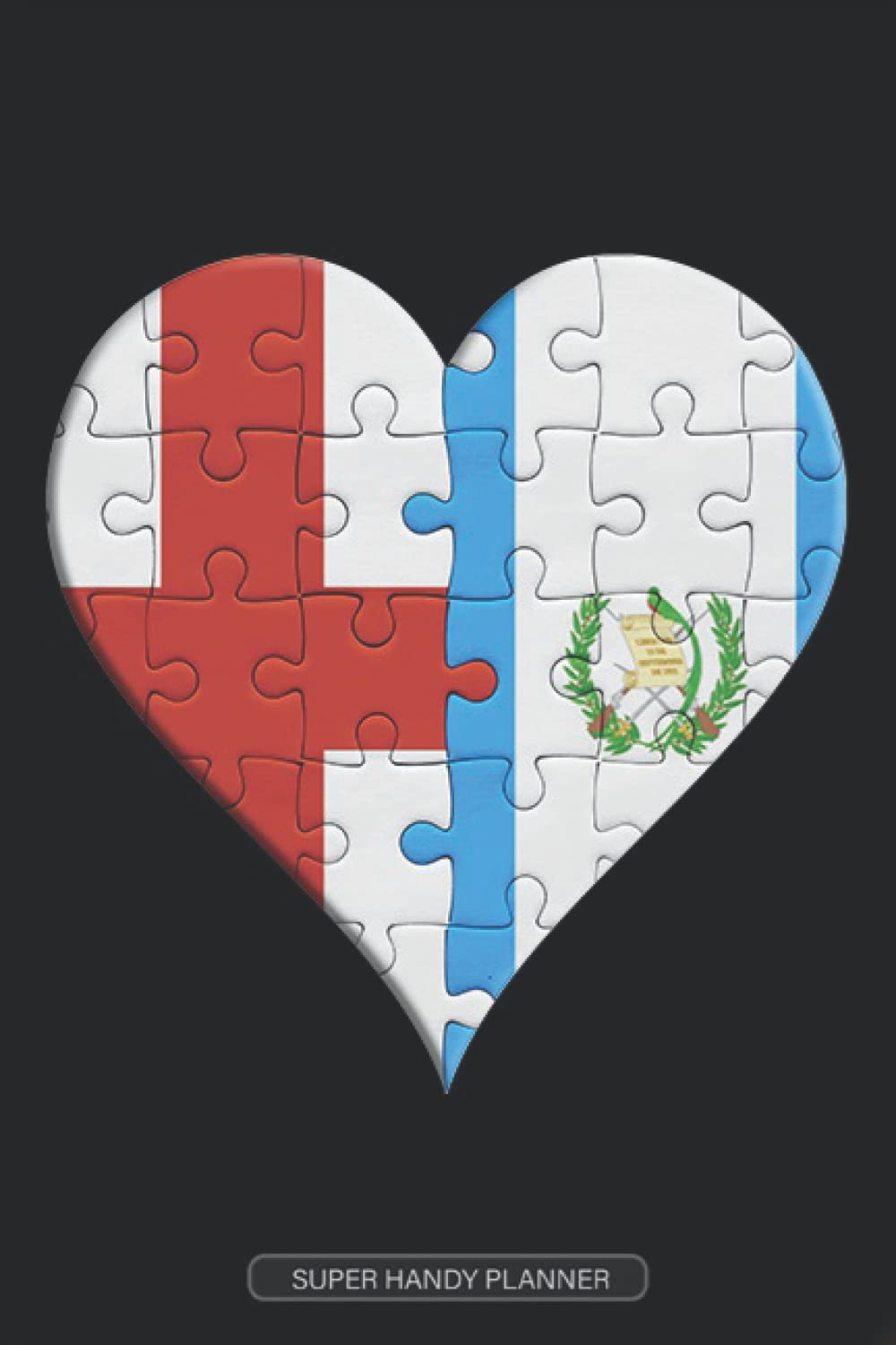 Planner: English Guatemalan Flag United Heart Jigsaw Puzzle Flags Of England Guatemala