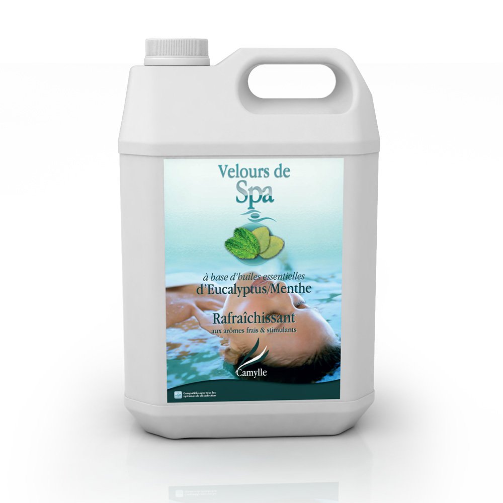 Camylle - Hot Tub Fragrance Eucalyptus/Mint - Spa Fragrance Made from 100% Pure and Natural Essential Oils - Refreshing with Fresh stimulating Aromas - 5000ml