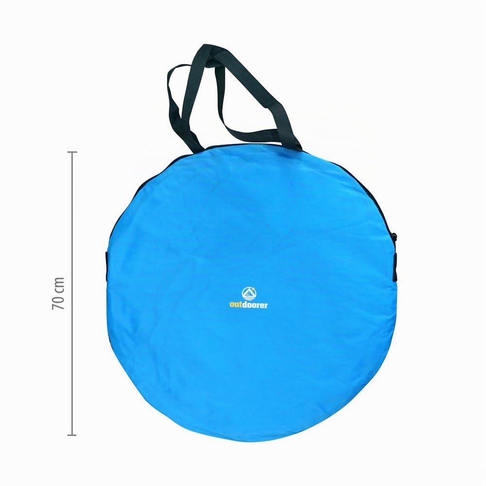 Outdoorer Pop up Strandmuschel Zack Premium UV 80 Sonnenschutz Strandzelt Windschutz