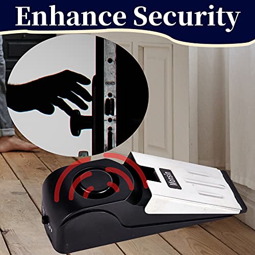Door Stop Alarm, Door Stopper With 120Db Security Alarm, Floor Wedge Doorstop For Travel Apartment Home House (Pack Of 2) #TOP3