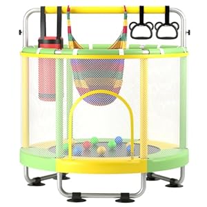 ZCMHAXJ 55″ Trampoline for Ki...