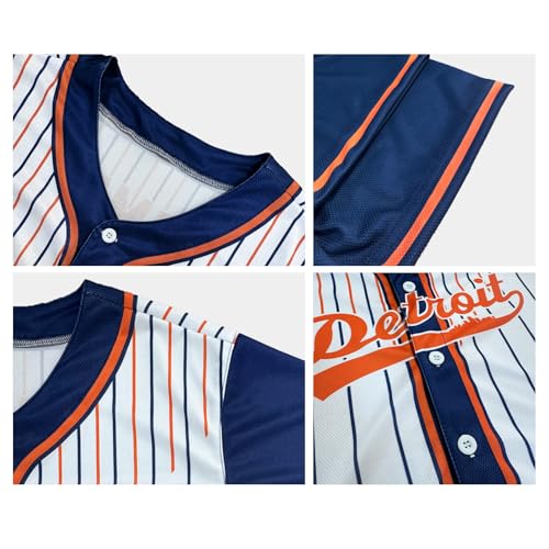Camiseta personalizada de béisbol con nombre, número y logo, para hombres, jóvenes, mujeres y niños, talla S-6XL miniatura 5