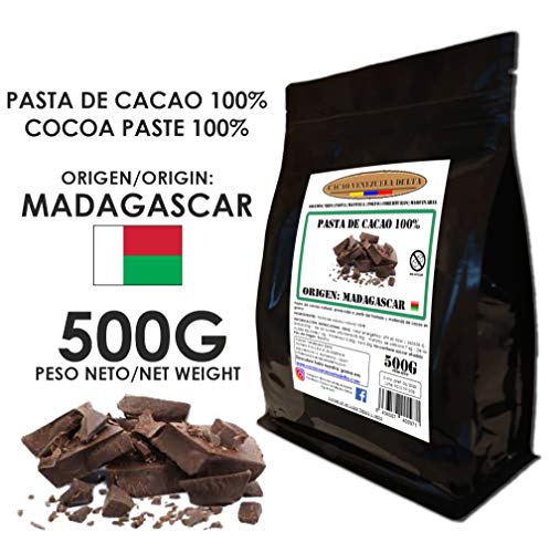 Cacao Venezuela Delta - Chocolate Negro Puro 100% · Origen Madagascar (Pasta, Masa, Licor De Cacao 100%) · 500g