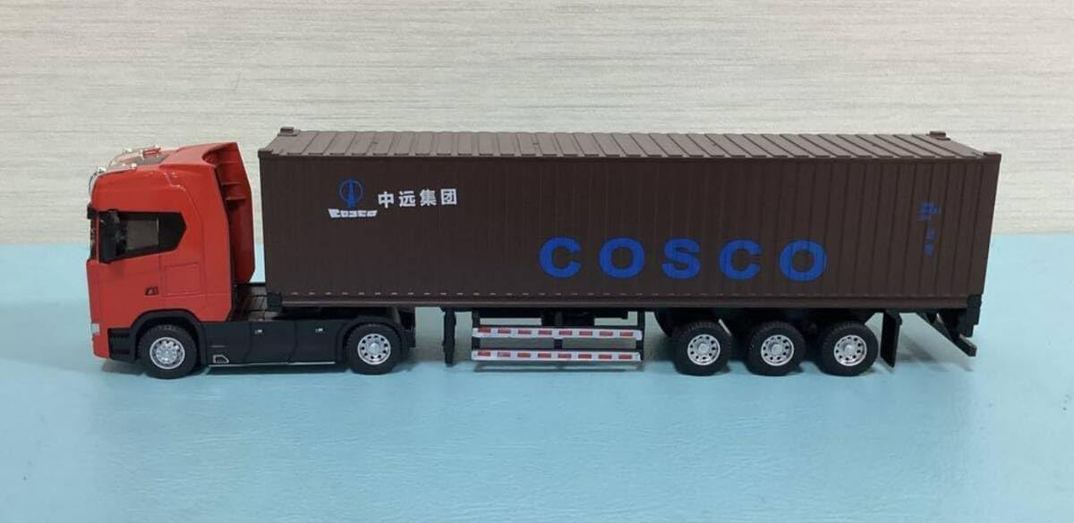 Amazon.co.jp: スカニア コンテナ トレーラー COSCO レッド SCANIA