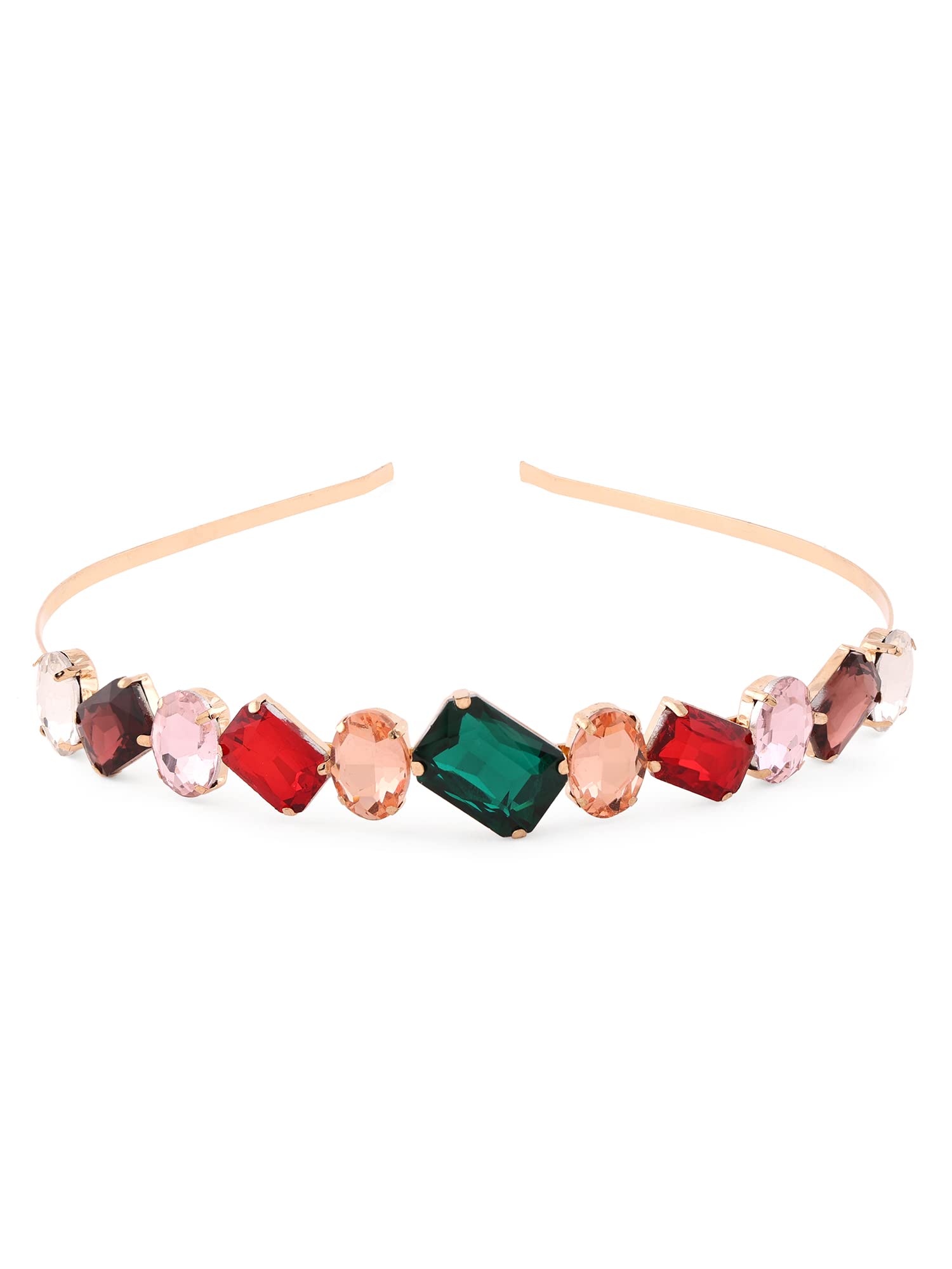 Zaveri Pearls Multicolor Rhinestones Embellished Contemporary HairBand For Women-ZPFK14504 (B0B6RNF11G) Amazon Price History, Amazon Price Tracker