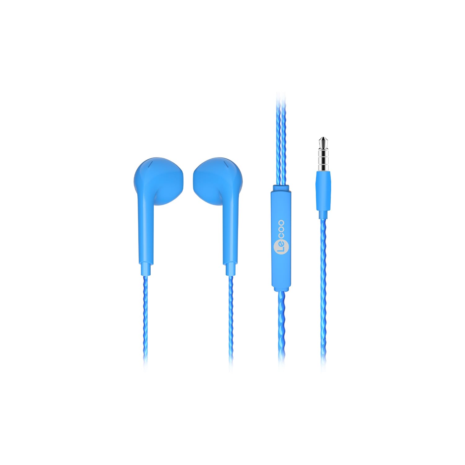 Lenovo Lecoo EH104 3,5 mm Jack Jack Jack Noise Cancelling Mic Control Panel Stereo HD Mikrofon High Definition Szeroka kompatybilność Audio Sport Biznesowy zestaw słuchawkowy douszny z mikrofonem