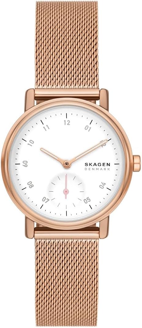Skagen Orologio da donna Kuppel Lille, Sub-Second a due lancette, in acciaio inox Orologio con cassa da 32 mm e cinturino in pelle o acciaio Skagen Orologio da donna Kuppel Lille, Sub-Second a due lancette, in acciaio inox Orologio con cassa da 32 mm e cinturino in pelle o acciaio
