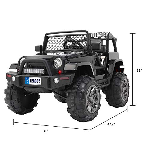 image for VALUE BOX Luxury Large Ride On Truck, 12V Battery Electric Kids Toddle