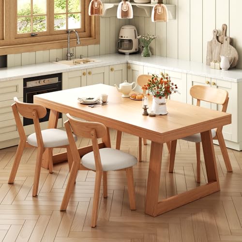 LUCKIIA Solid Wood Upholstered Chairs