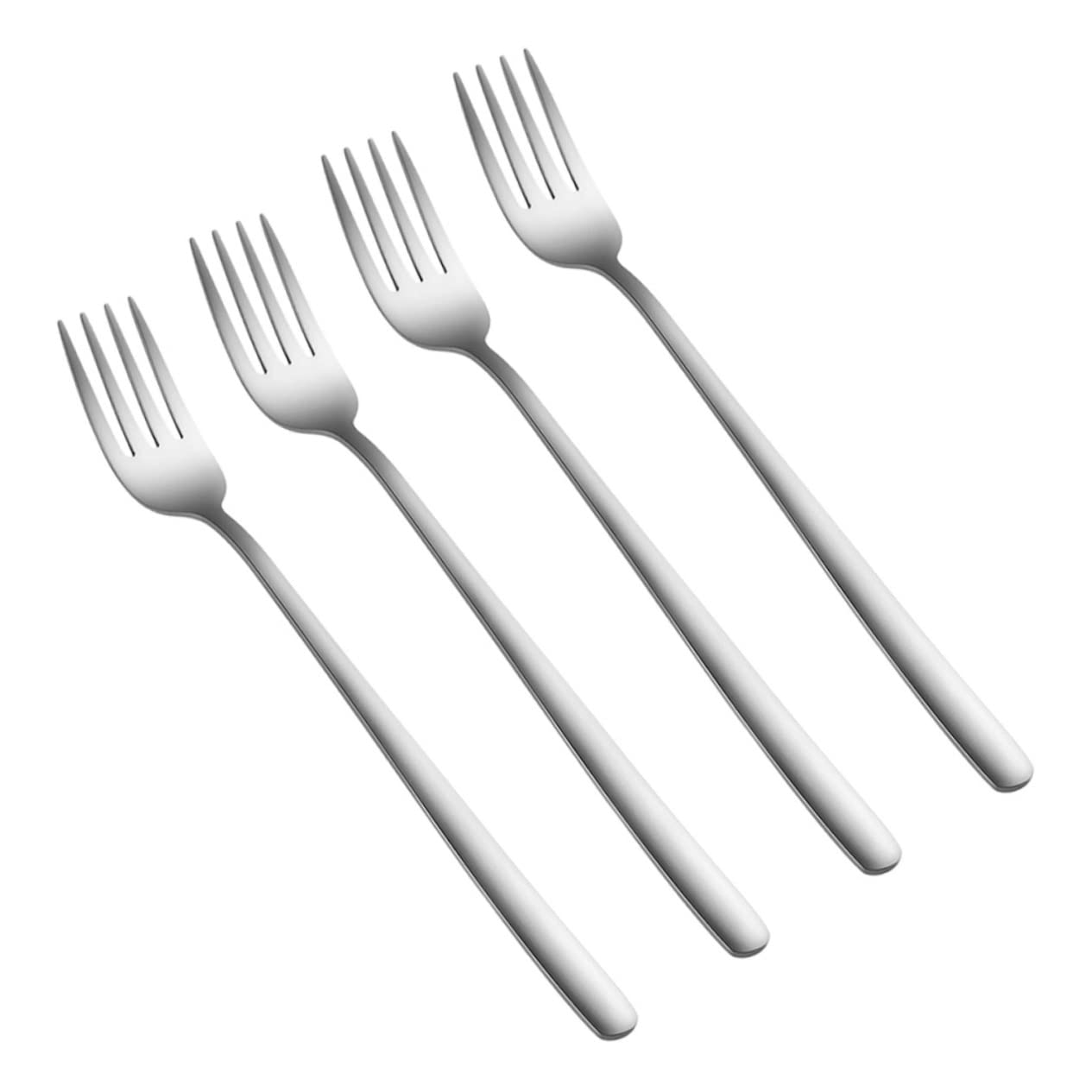 KICHOUSE Elegant Stainless Steel Fork Set 304 Grade Multi-purpose Fork for Appetizers Pastries Fruits