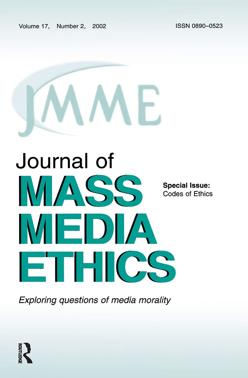 Buy Codes of Ethics: A Special Issue of the journal of Mass Media Ethics (Journal of Mass Media Ethics, Vol 17, No. 2, 2002) — BookShops.in