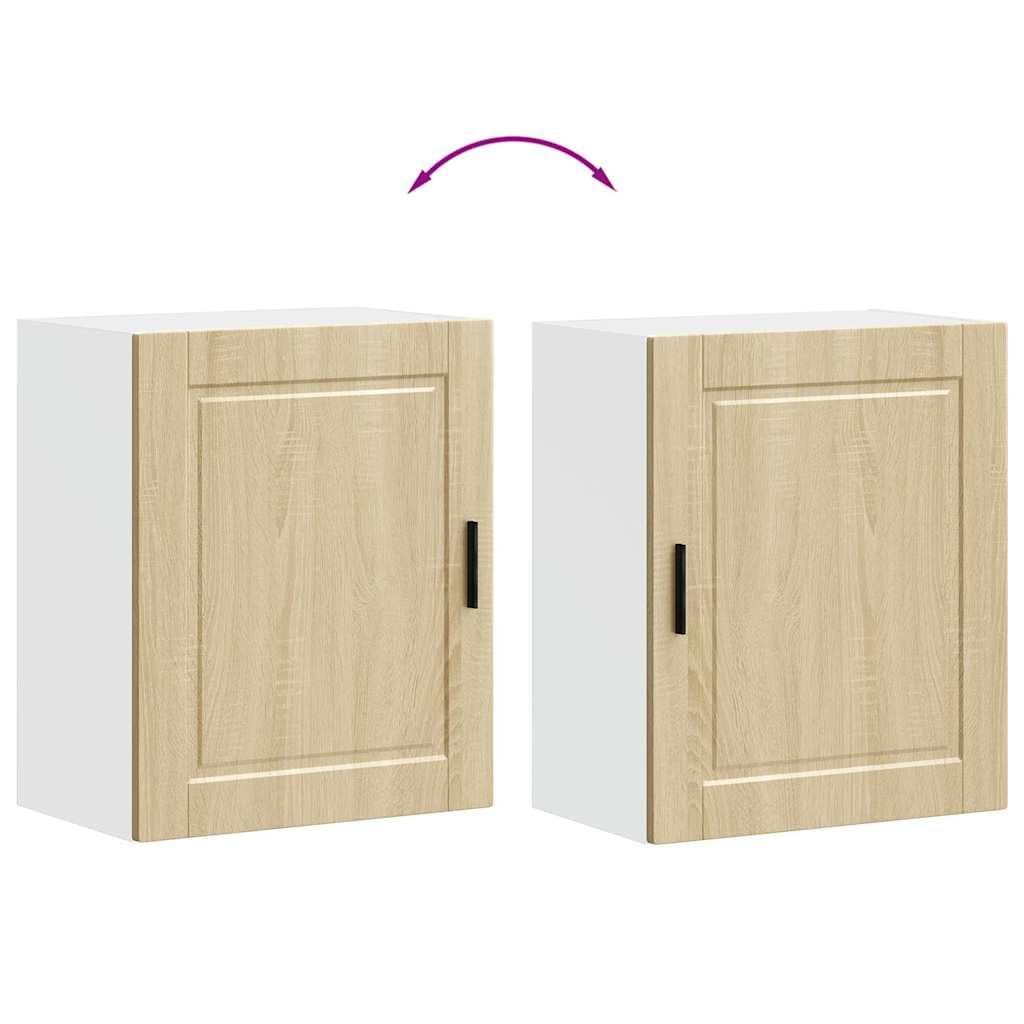 vidaXL Kitchen Wall Cabinet Porto Sonoma Oak Engineered Wood, 50 x 31 x 60 cm - Image 9
