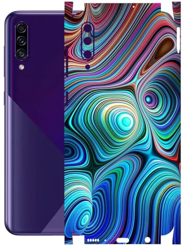 Image of AtOdds - Full Body Back Screen Guard Protector Film - Lamination Wrap Skin Sticker Compatible with Samsung Galaxy A30s | Scratchproof Matte Finish (Water Paint)